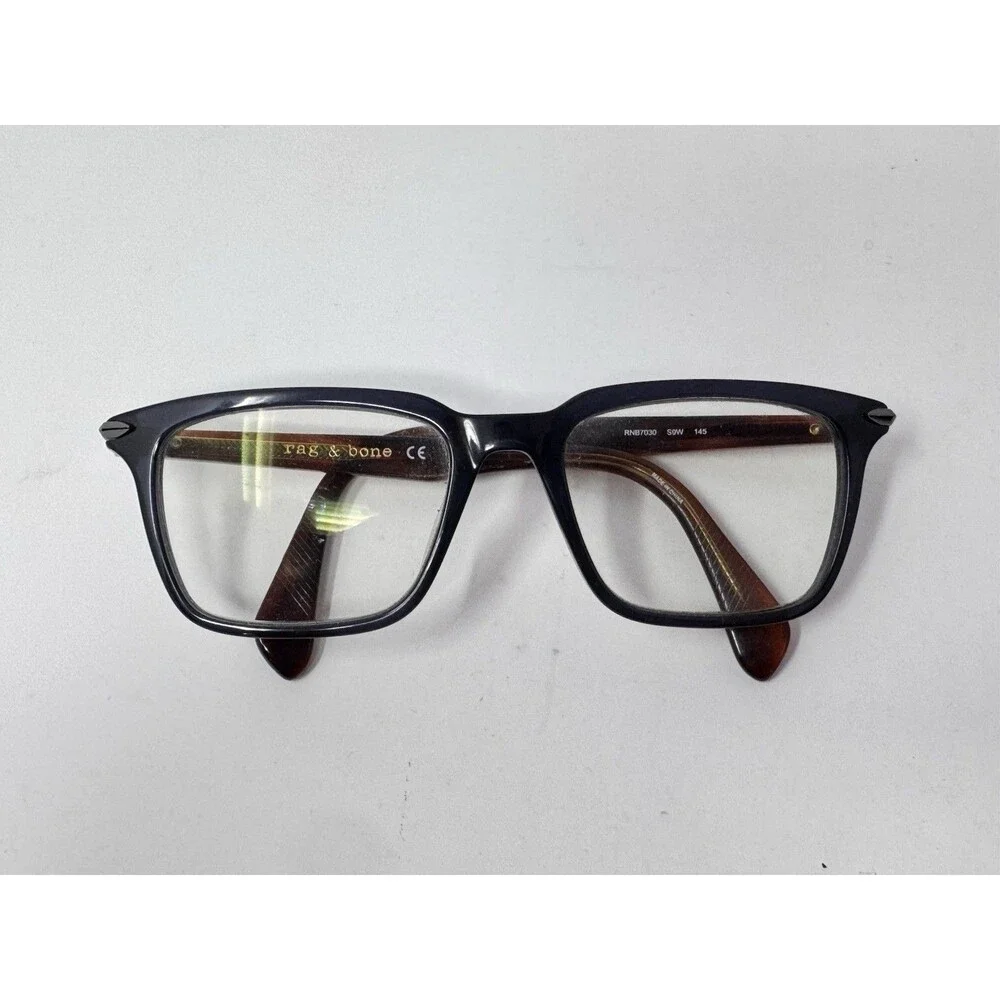 rag & bone RNB7030 Eyeglass Frames Only S9W 52-17-145 Blue Tortoise with Case